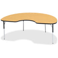 Kidney Table 48x72 Oak Black
