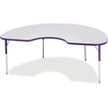 Kidney Table 48x72 Gray Purple