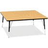 Table Square 48X48 Oak/Bk