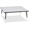 Square Table 48x48 Gray Black