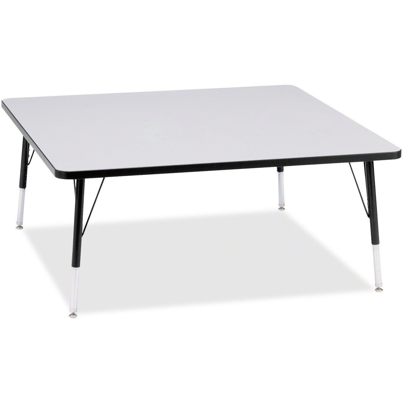 Square Table 48x48 Gray Black