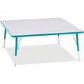 Square Table 48x48 Gray Teal