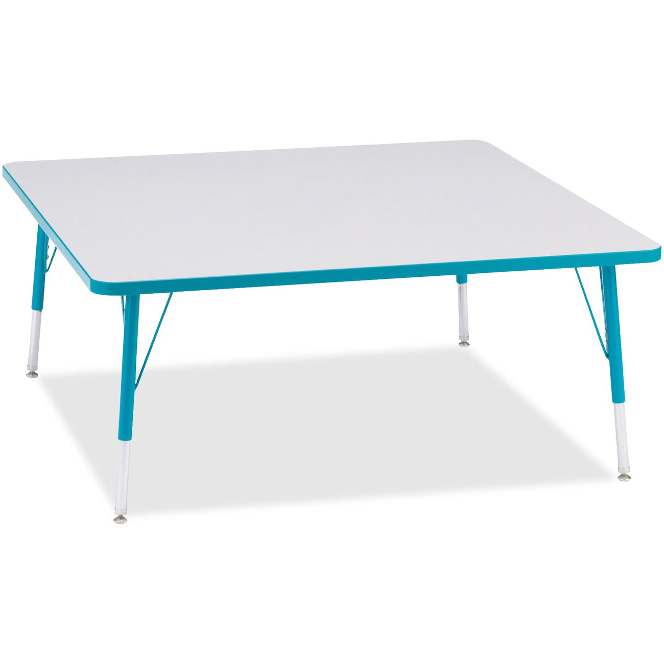 Square Table 48x48 Gray Teal