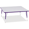Square Table 48x48 Gray Purple