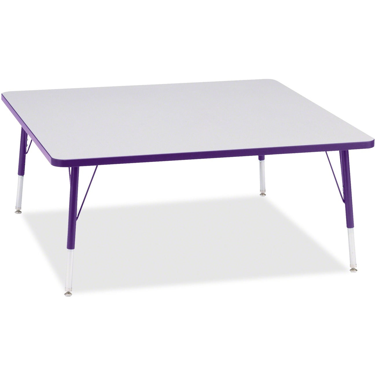 Square Table 48x48 Gray Purple