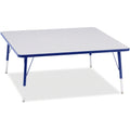 Square Table 48x48 Gray Blue