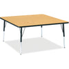 Table Square 48X48 Oak/Bk