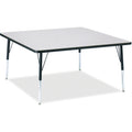 Square Table 48x48 Gray Black