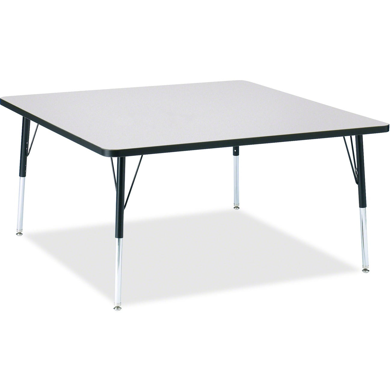 Square Table 48x48 Gray Black