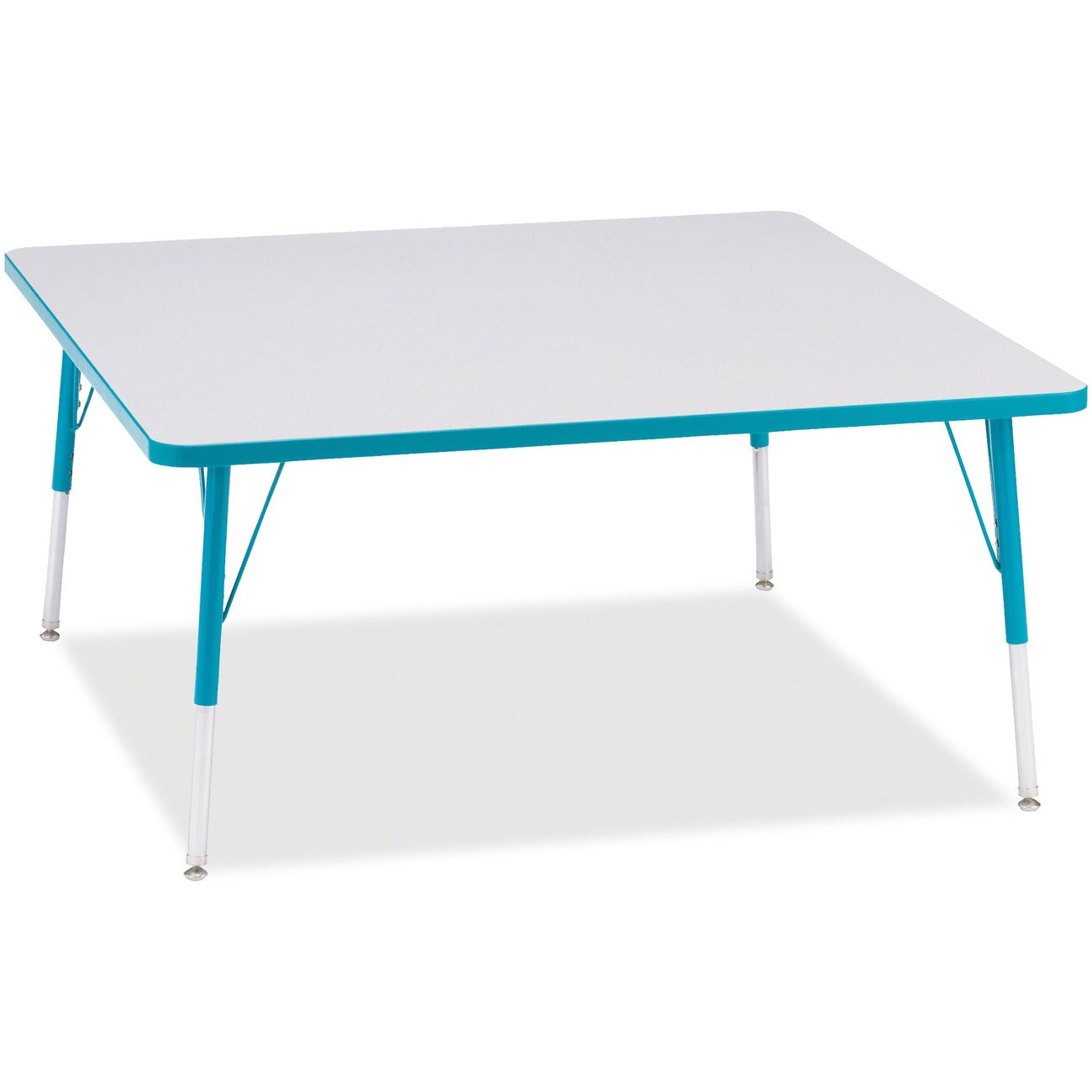 Square Table 48x48 Gray Teal