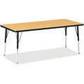 Rectangle Table 30x72 Oak Black