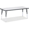 Table Rectangle 30X72 Gy/Bk