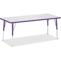Rectangle Table 30x72 Gray Purple