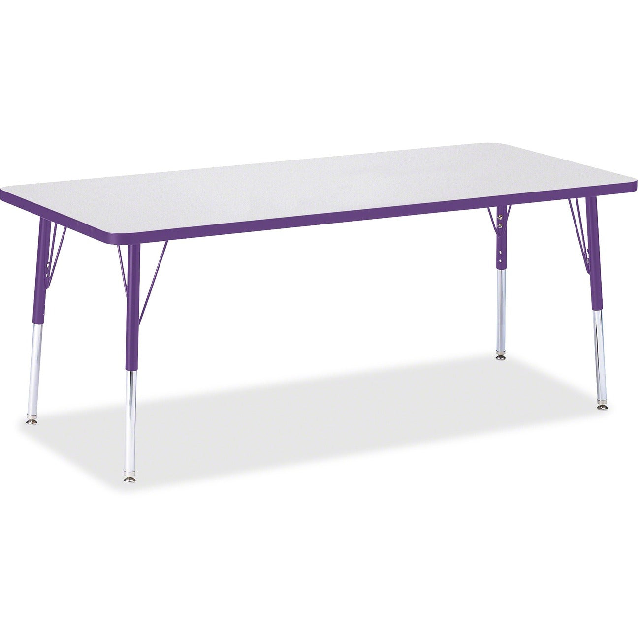 Rectangle Table 30x72 Gray Purple