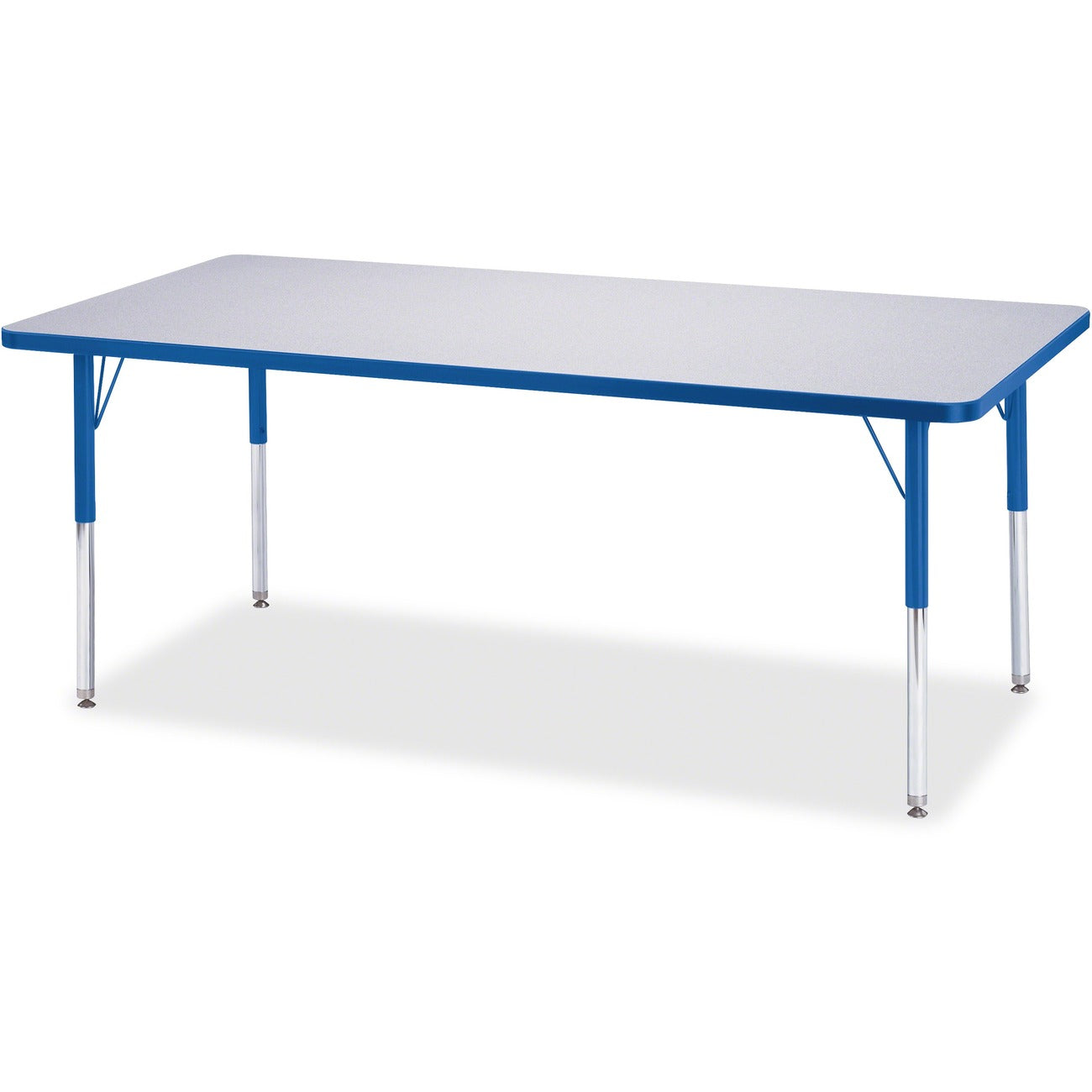 Rectangle Table 30x72 Gray Blue