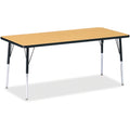 Rectangle Table 30x72 Oak Black