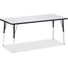 Table Rectangle 30X72 Gy/Bk