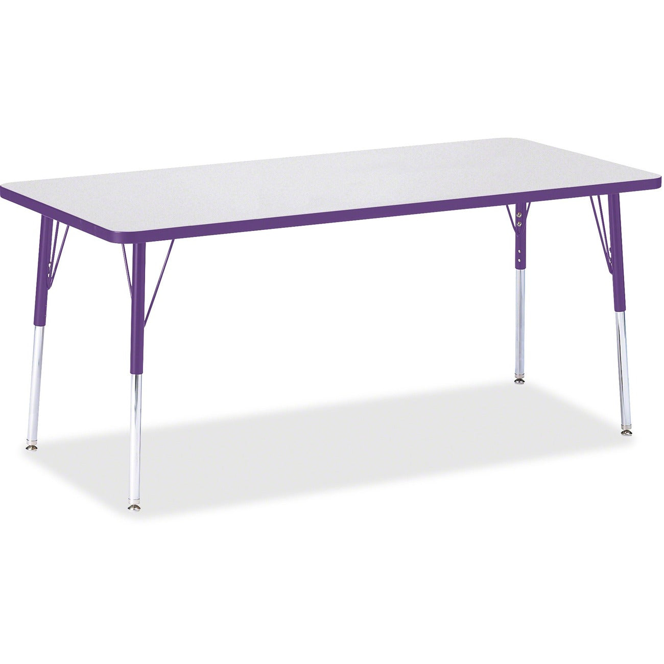 Rectangle Table 30x72 Gray Purple