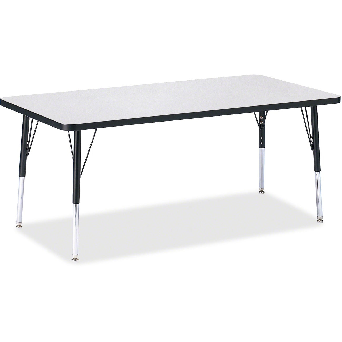 Rectangle Table 30x60 Gray Black