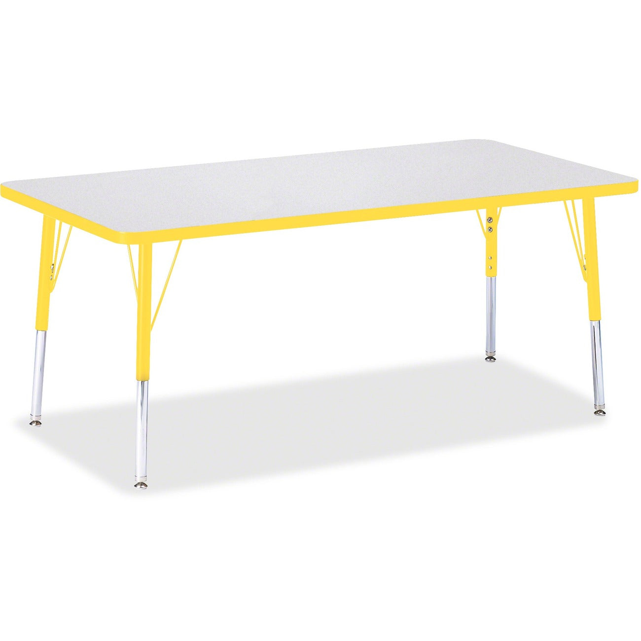 Rectangle Table 30x60 Gray Yellow