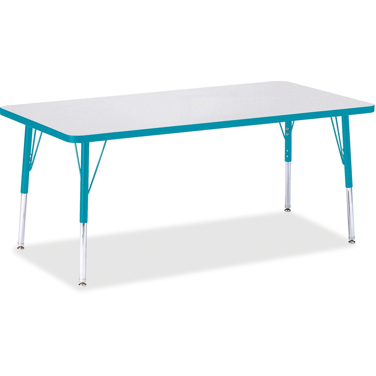 Rectangle Table 30x60 Gray Teal