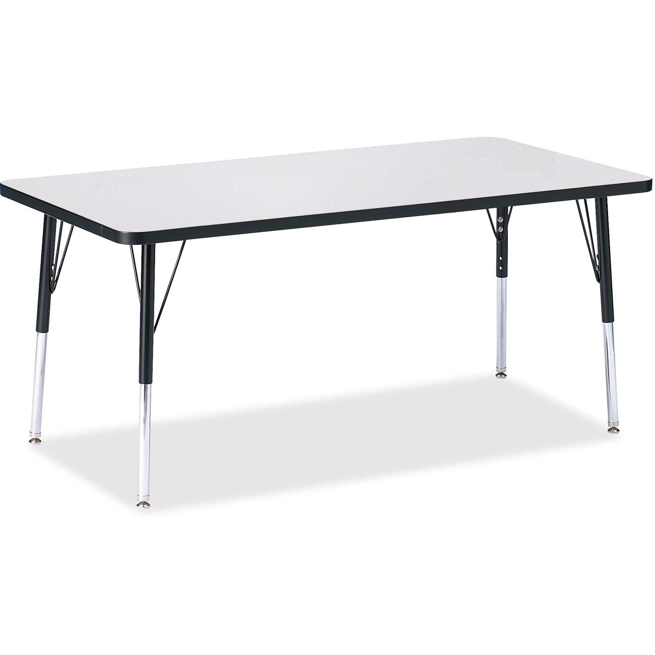 Rectangle Table 30x60 Gray Black