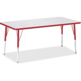 Jonti-Craft Berries Adult Height Color Edge Rectangle Table