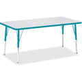 Rectangle Table 30x60 Gray Teal