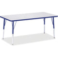 Rectangle Table 30x60 Gray Blue