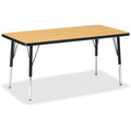 Rectangle Table 24x48 Oak Black