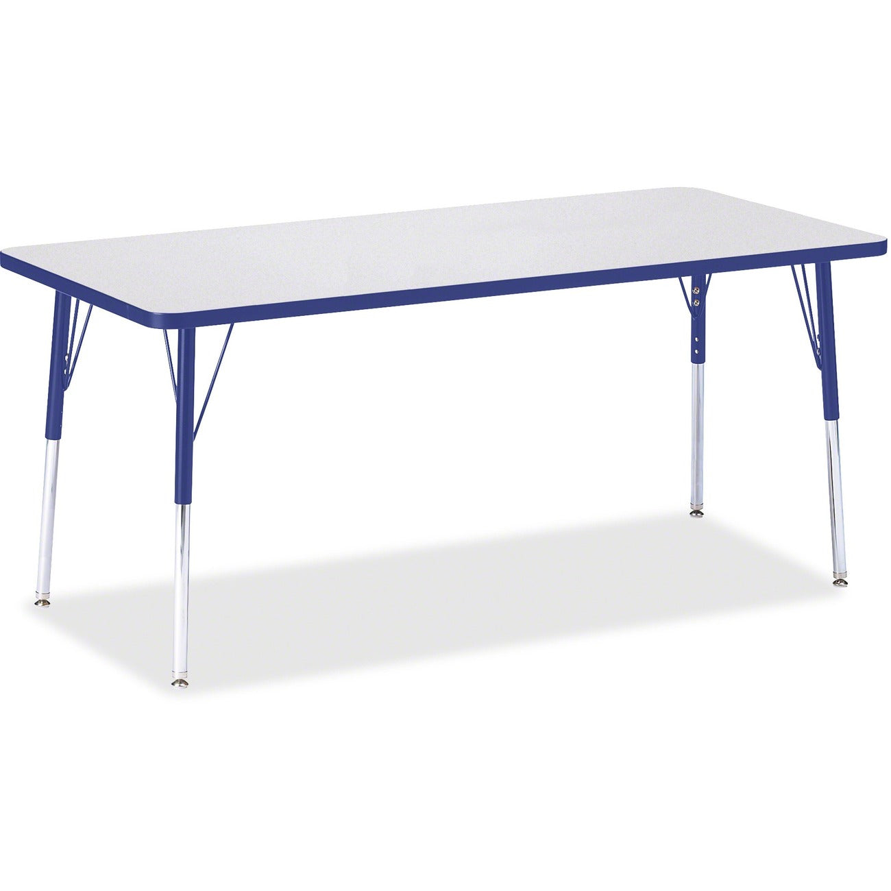 Rectangle Table 30x72 Gray Blue