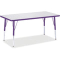Rectangle Table 24x48 Gray Purple