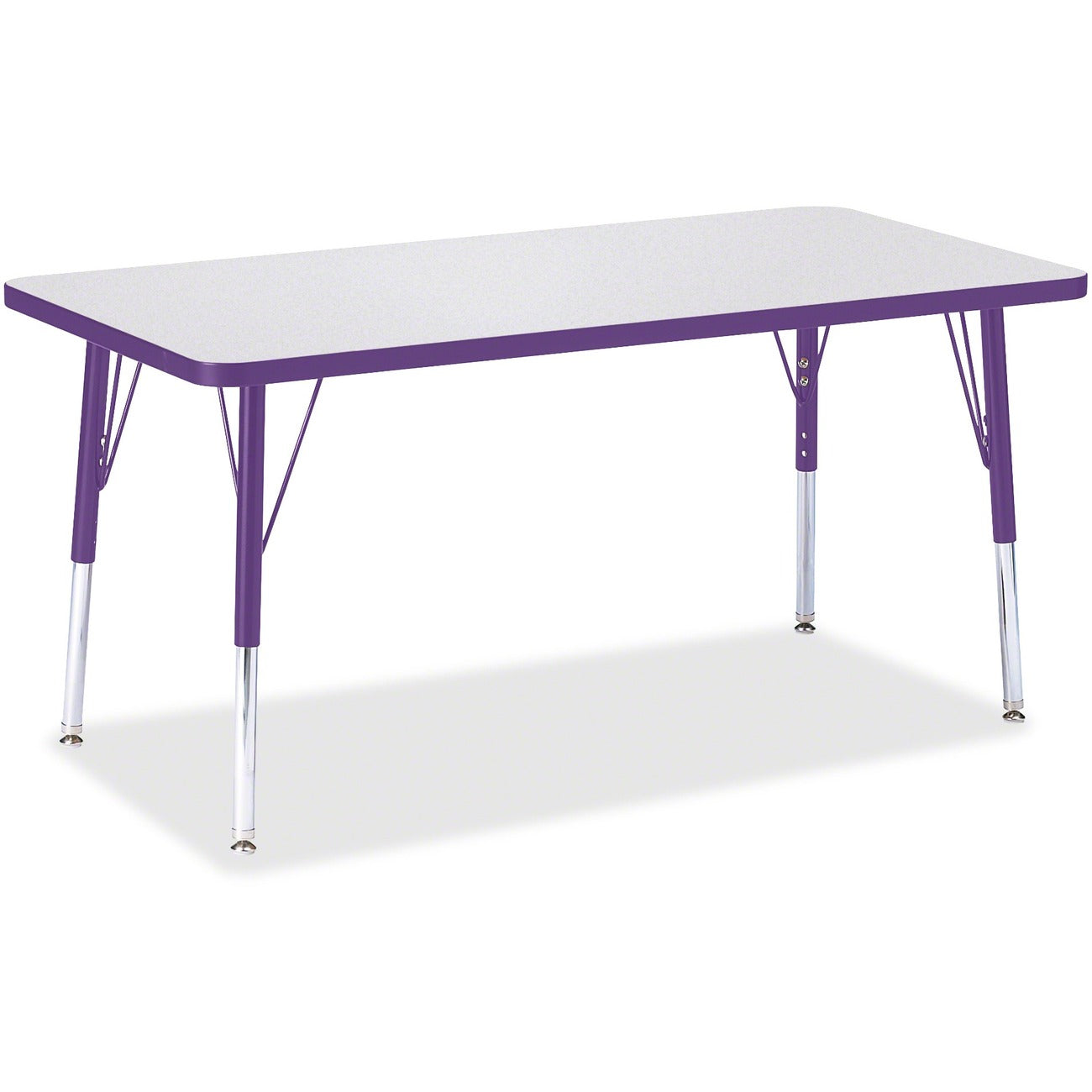 Rectangle Table 24x48 Gray Purple