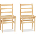 Ladderback Chair 16 inch Maple 2 Pack