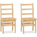Ladderback Chair 14 inch Maple 2 Pack