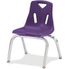 Chair Stack Chrome 18"H Pe