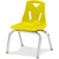Stack Chair Chrome 10 inch Yellow