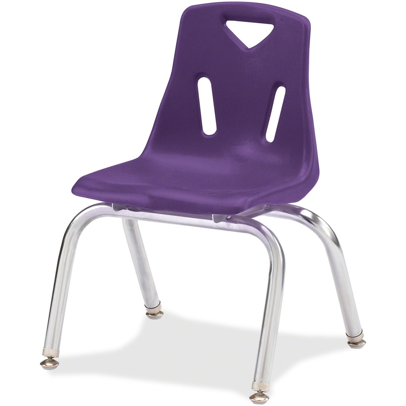 Stack Chair Chrome 10 inch Purple