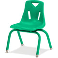 Stack Chair Powder Coated 14 inch Green