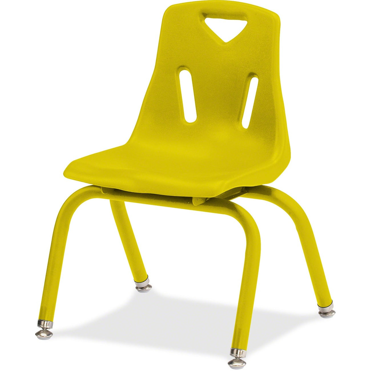 Stack Chair Powder Coated 14 inch Yellow