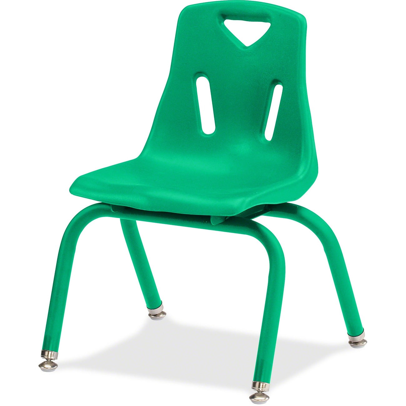 Stack Chair Powder Coated 12 inch Green