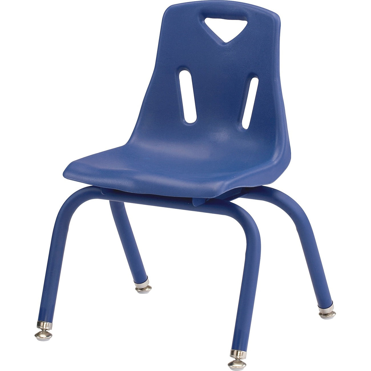 Stack Chair Powder Coated 12 inch Blue