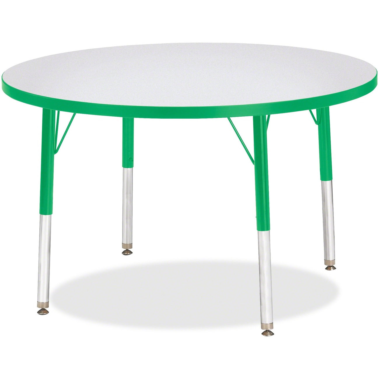 Activity Table 36 inch Round Gray Green