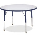 Activity Table 36 inch Round Gray Navy