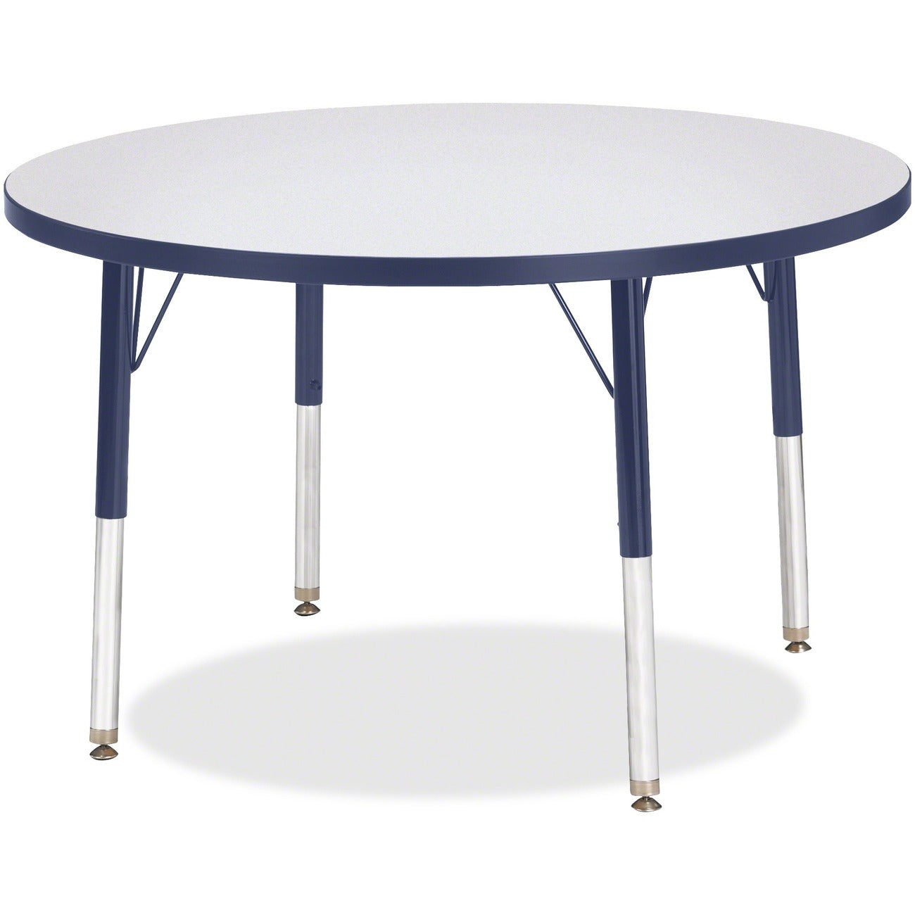 Activity Table 36 inch Round Gray Navy
