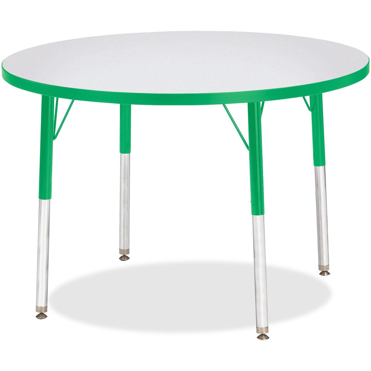 Activity Table 36 inch Round Gray Green