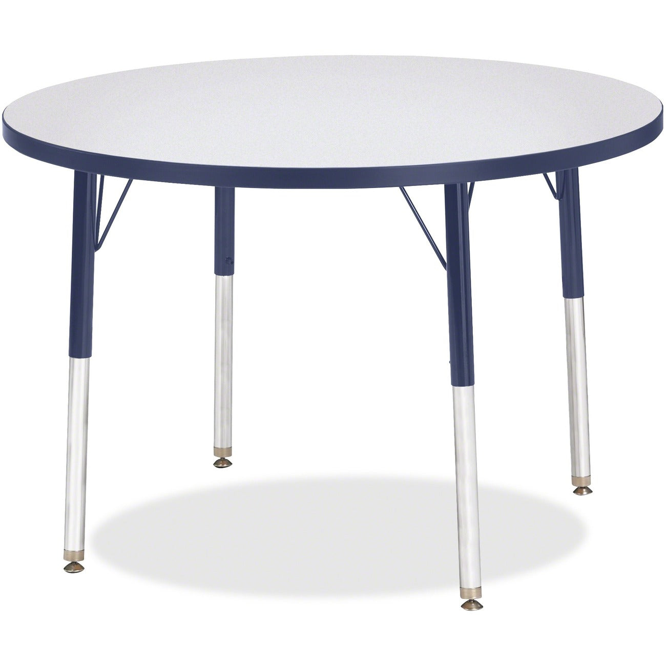 Activity Table 36 inch Round Gray Navy