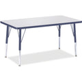 Rectangle Table 24x36 Gray Navy