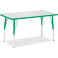 Rectangle Table 24x36 Gray Green