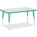 Rectangle Table 30x48 Gray Green
